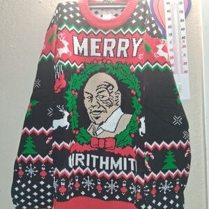 Ugly Sweater Festive Men's Crewneck Sweater - Black, Red, Green